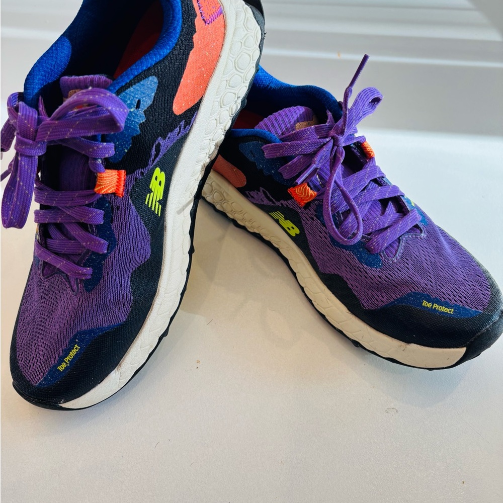 New Balance Fresh Foam X Hierro V6 Trail Running Sneakers color purple/poppy 8.5 - Picture 10 of 10